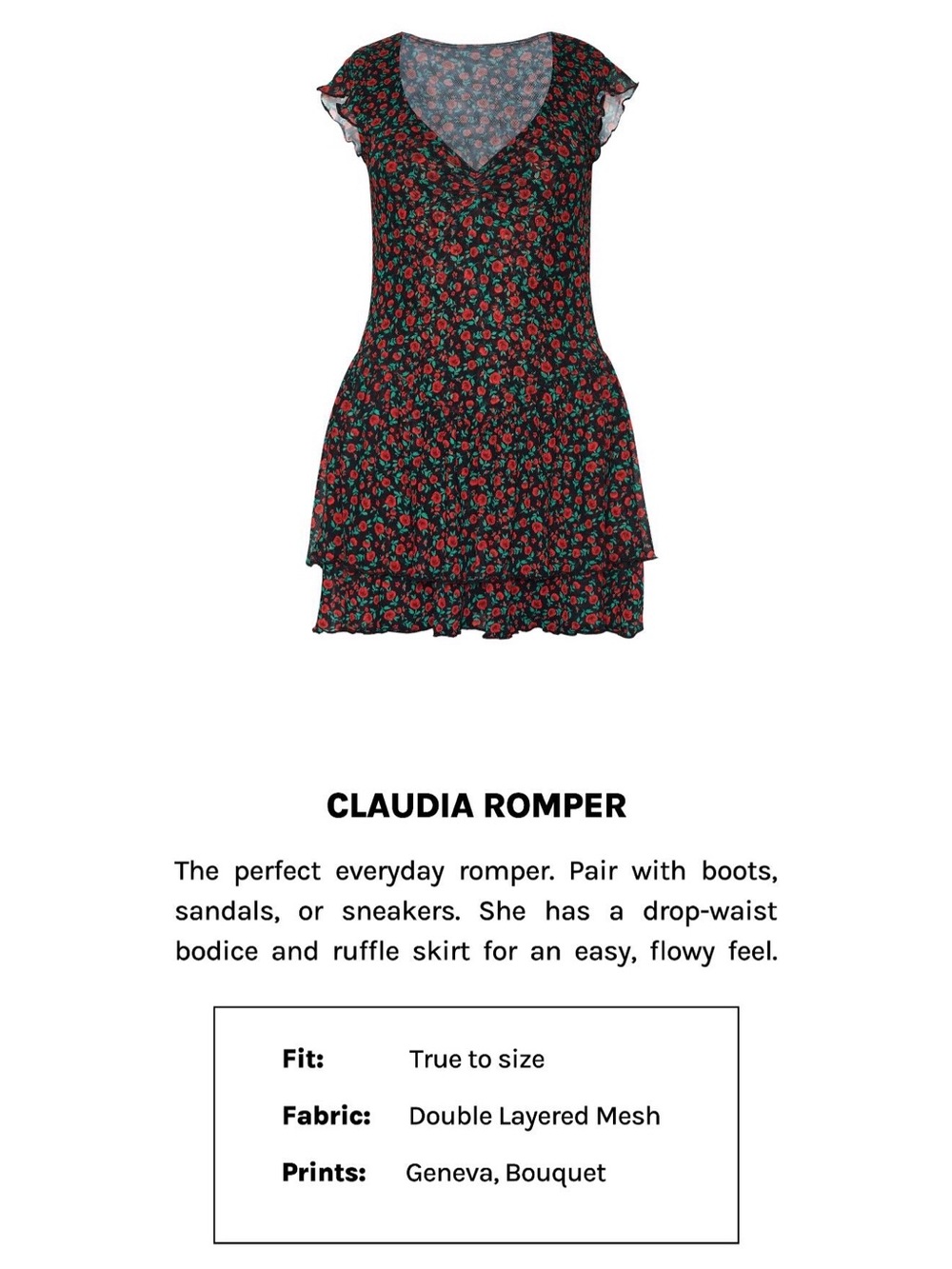 Skatie Claudia Romper in Geneva Floral Print - Picture 3 of 4
